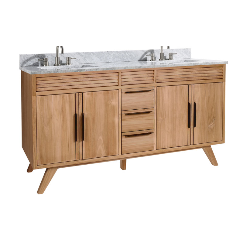 Davey 61" Double Bathroom Vanity Set AllModern